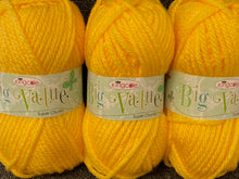 big value super chunky king cole wool yarn florescent gold bright yellow 4055 knitting knit fabric shack malmesbury