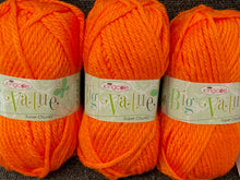 big value super chunky king cole wool yarn florescent orange 4144 knitting knit fabric shack malmesbury