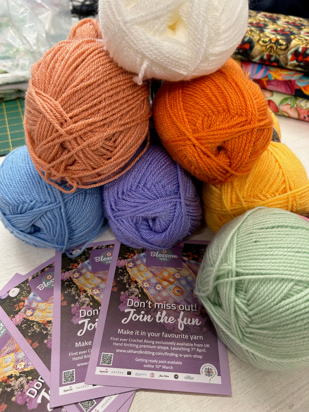 UKHKA & Stylecraft Blossom Blanket Crochet Along CAL DK Double Knit Yarn Pack Kit Special DK*