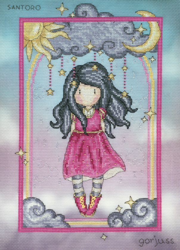 bothy threads santoro london gorjuss cross stitch kit fabric shack malmesbury little storm cloud 1 