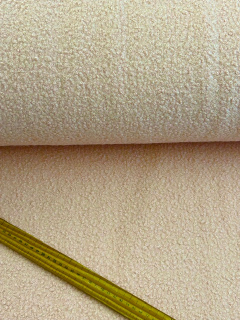 boucle cuddle fleece polyester fabric shack malmesbury pink