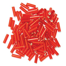 bugle beads 8g 150_03 red jewellery making fabric shack malmesbury
