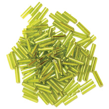 bugle beads 8g 150_28 lime green jewellery making fabric shack malmesbury
