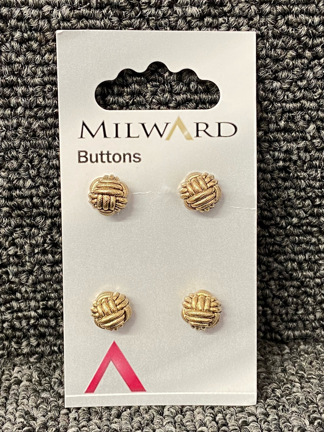 button gold knot 10mm shank Pack of 4 Code g 01245 fabric shack malmesbury