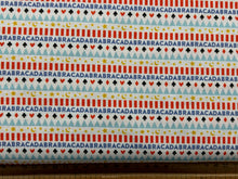 camelot abracadabra magic tricks magician card stripes white cotton fabric shack malmesbury