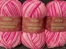 camouflage dk double knit wool yarn king cole hot pink 5364 fabric shack malmesbury knit knitting crochet