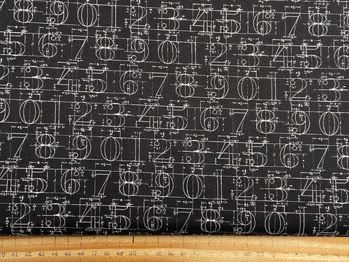 cathe holden moda sable & swan monochrome numbers black white cotton fabric shack malmesbury