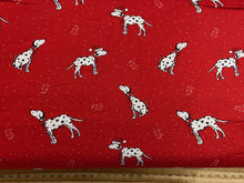 ccc christmas pets Dalmation spots red fabric shack malmesbury