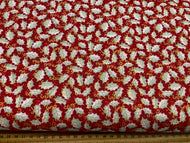 christmas holiday scandi holly berry leaves metallic fat quarter holly leaf golden spiral red cotton fabric shack malmesbury