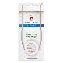 pony circular knitting needles pins 80cm 4mm fabric shack malmesbury P50609