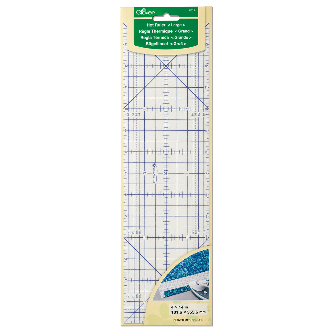 clover hot ruler large seam guide imperial fabric shack malmesbury CL7814