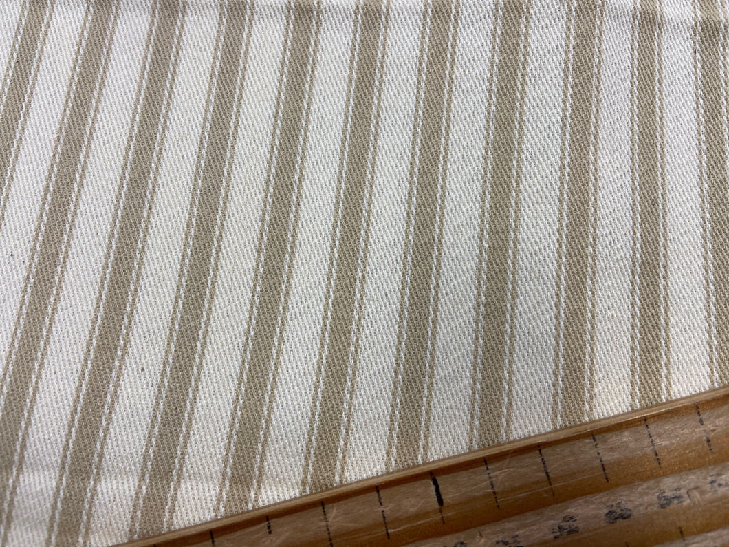 cotton ticking natural beige stripe striped fabric shack malmesbury