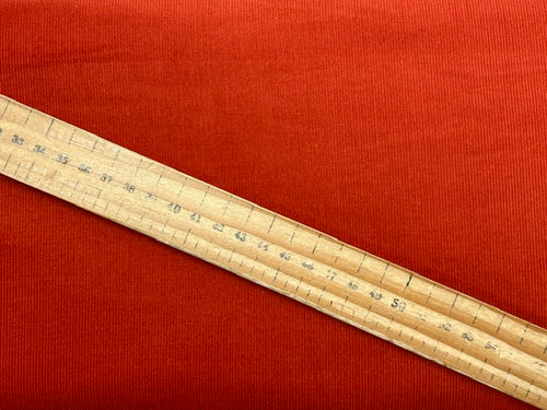 cotton needlecord babycord needle cord corduroy cordroy 21 w wale terracotta fabric shack malmesbury