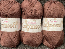 cotton soft dk double knit cottonsoft yarn wool knitting crochet knit chocolate brown 1934