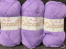 cotton soft dk double knit cottonsoft yarn wool knitting crochet knit lavender lilac purple 1849