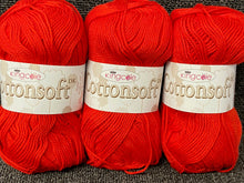 cotton soft dk double knit cottonsoft yarn wool red 5700 fabric shack malmesbury