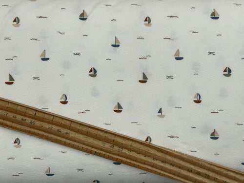 cotton stretch jersey fabric boats cream fabric shack malmesbury 