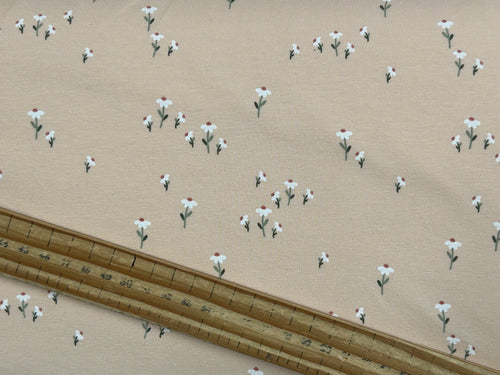 cotton stretch jersey flowers pink fabric shack malmesbury 
