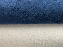 cotton towelling towel fabric shack malmesbury blue white