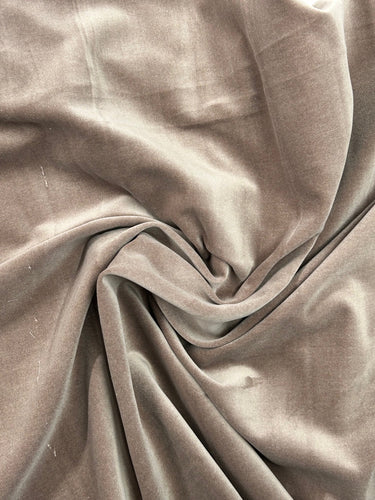 cotton velvet mink light beige fabric shack malmesbury