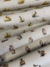 country hare linen look cotton polyester natural fabric shack malmesbury