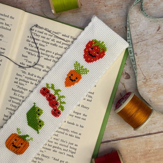 crafty kit co cross stitch crosstitch kit kitchen garden bookmark fabric shack malmesbury