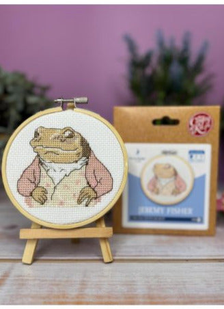crafty kit co jeremy fisher cross stitch kit fabric shack malmesbury 