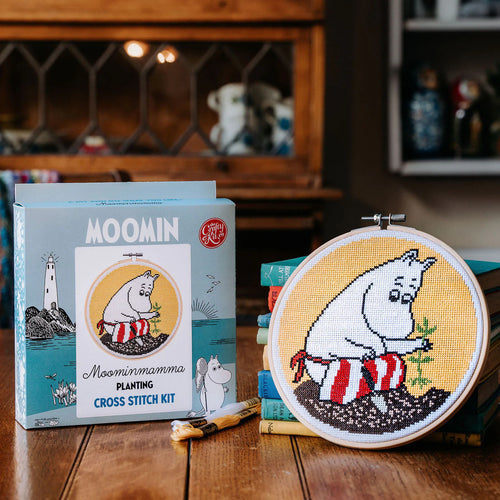 crafty kit company cross stitch kit moomin moominmamma fabric shack malmesbury 
