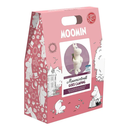 crafty kit company needle felting kit moomintroll goes camping fabric shack malmesbury 