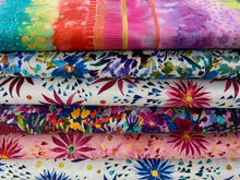 create joy project coming up roses flowers flower daisy daisies rainbow floral cotton fabric shack malmesbury
