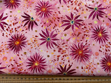 create joy project coming up roses flowers flower daisy daisies rose pink floral cotton fabric shack malmesbury