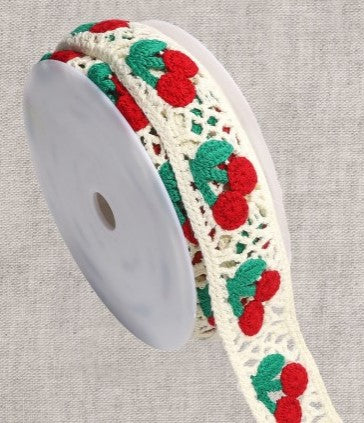 crochet cherry trim strap webbing white cotton 051 5.5cm fabric shack malmesbury
