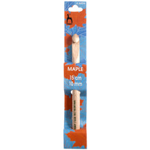 crochet hook wooden wood maple 15cm 10mm super chunky wool yarn fabric shack malmesbury