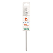 crochet pony classic aluminium hook smooth durable 5.50mm fabric shack malmesbury P45662