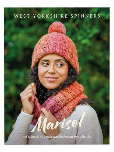crochet pattern west yorkshire spinners Marisol Ladies Accessories Hat & Snood by Cassie Ward Retreat Twist Chunky fabric shack malmesbury