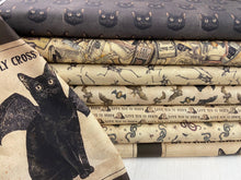 dan dipaolo clothworks gothic halloween cat bat skeleton panel bug spider potions alchemy snake cotton fabric shack malmesbury
