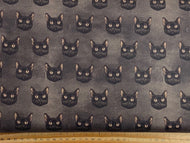 dan dipaolo clothworks gothic halloween eyes on you black cat faces cotton fabric shack malmesbury