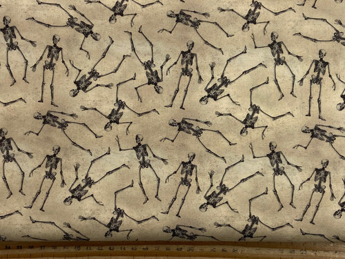 dan dipaolo clothworks gothic halloween skeletons cotton fabric shack malmesbury