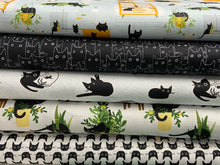 dear stella feline fancy lezzaworks black cat kitty pussy kitten just purrlanted meow plant pots black white fabric shack malmesbury