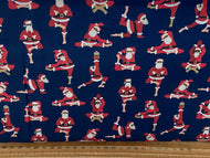 dear stella namasanta om om om yoga father christmas santa shades cool black navy blue cotton fabric shack malmesbury
