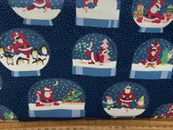 dear stella namasanta om om om yoga father christmas santa shades cool black snow globe navy blue cotton fabric shack malmesbury