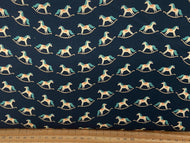 dear stella nutcracker nut cracker suite christmas holidays rocking horse scatter dark grey cotton fabric shack malmesbury