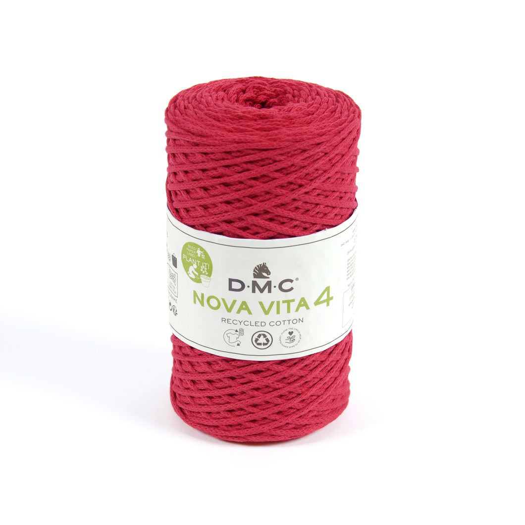 dmc eco nova vita reycled cotton knitting knit crochet yarn wool fabric shack malmesbury D385_05 Red