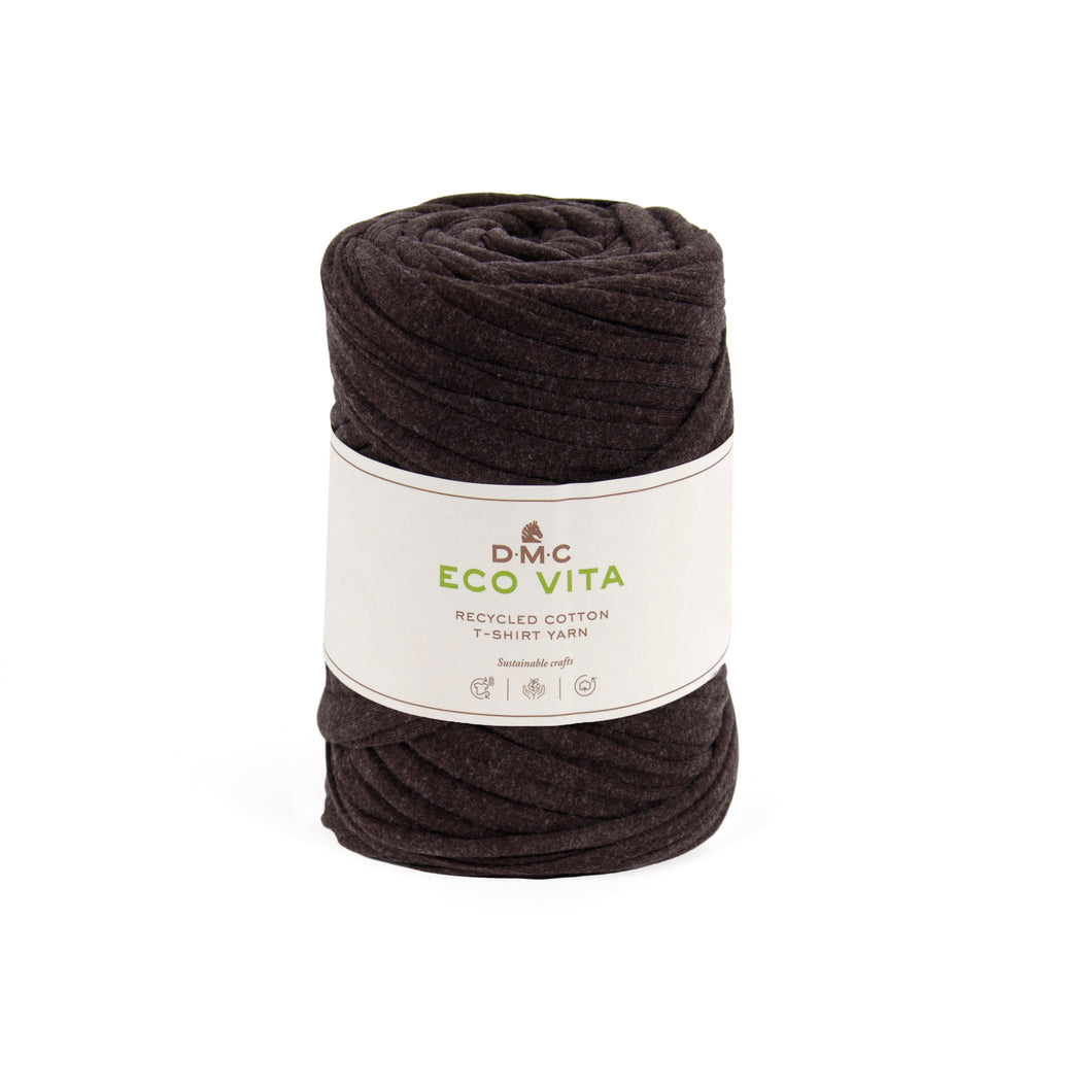 dmc eco vita tshirt t-shirt cotton yarn knitting knit crochet yarn wool fabric shack malmesbury D390_BRN brown