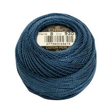 dmc pearl cotton thread yarn size 8 80 metres dark blue 930 fabric shack malmesbury D1168_930