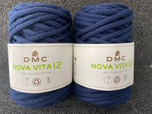 dmc nova vita 12 recycled cotton yarn wool navy blue 74 fabric shack malmesbury