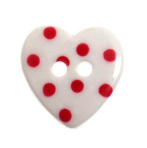 dotty heart button red on white 15mm 2 hole fabric shack malmesbury G444824_51
