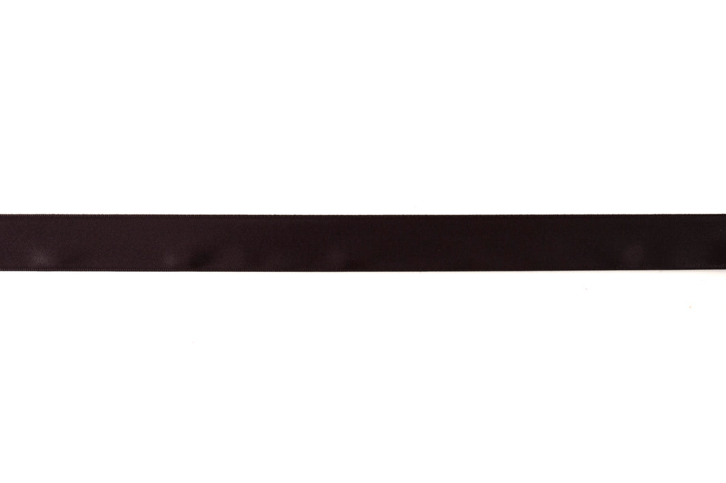 double faced satin ribbon 10mm black fabric shack malmesbury TRS10_030