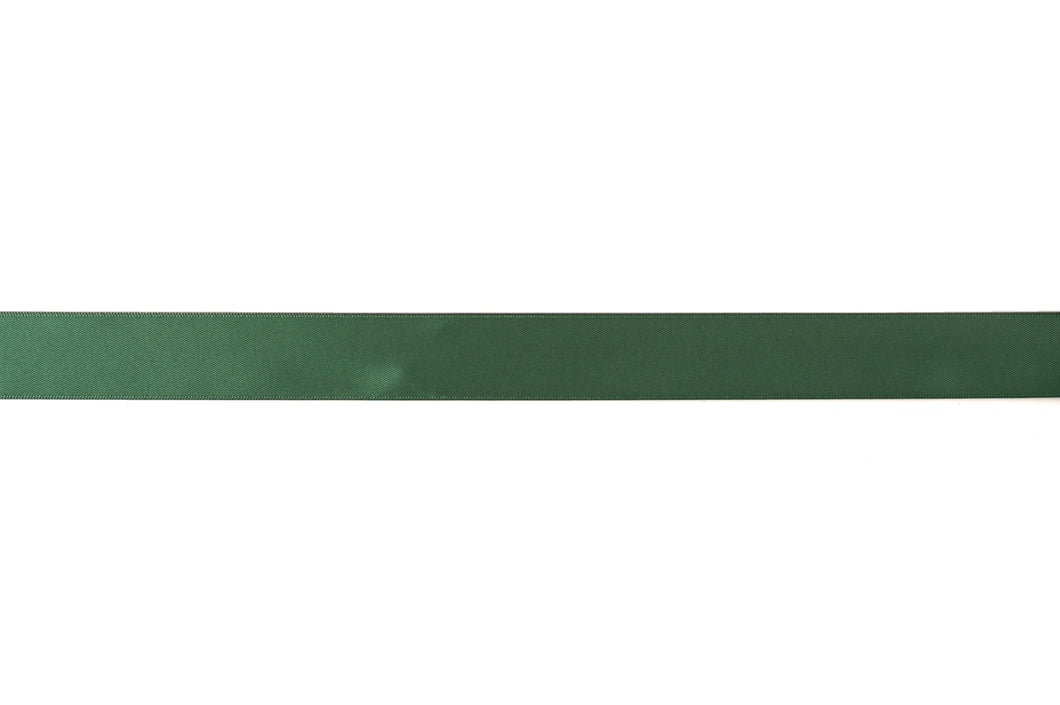 double faced satin ribbon 36mm forest green 587 fabric shack malmesbury TRS36_587