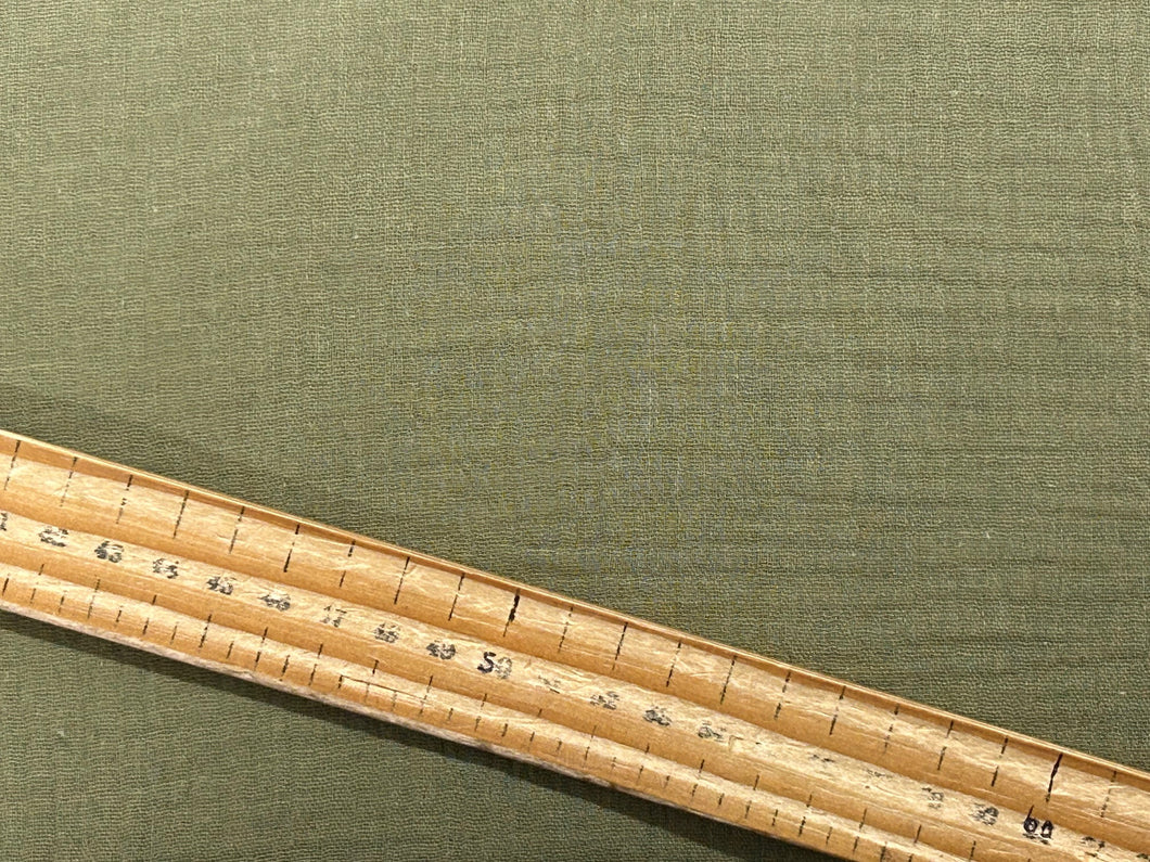 double gauze muslin sage cotton fabric shack malmesbury